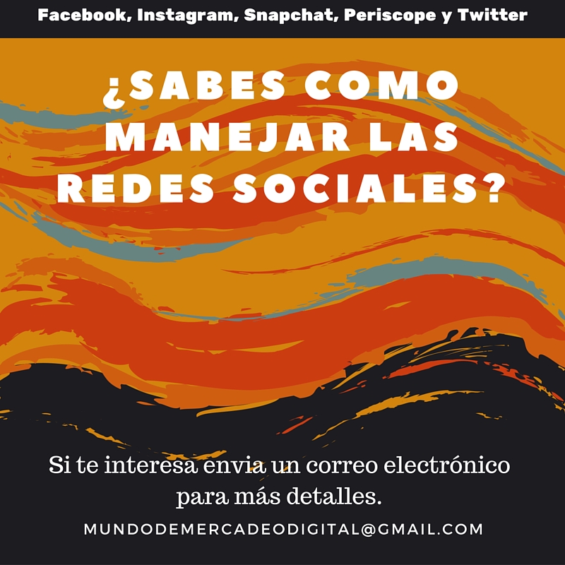 ¿sabes como manejar las redes sociales?